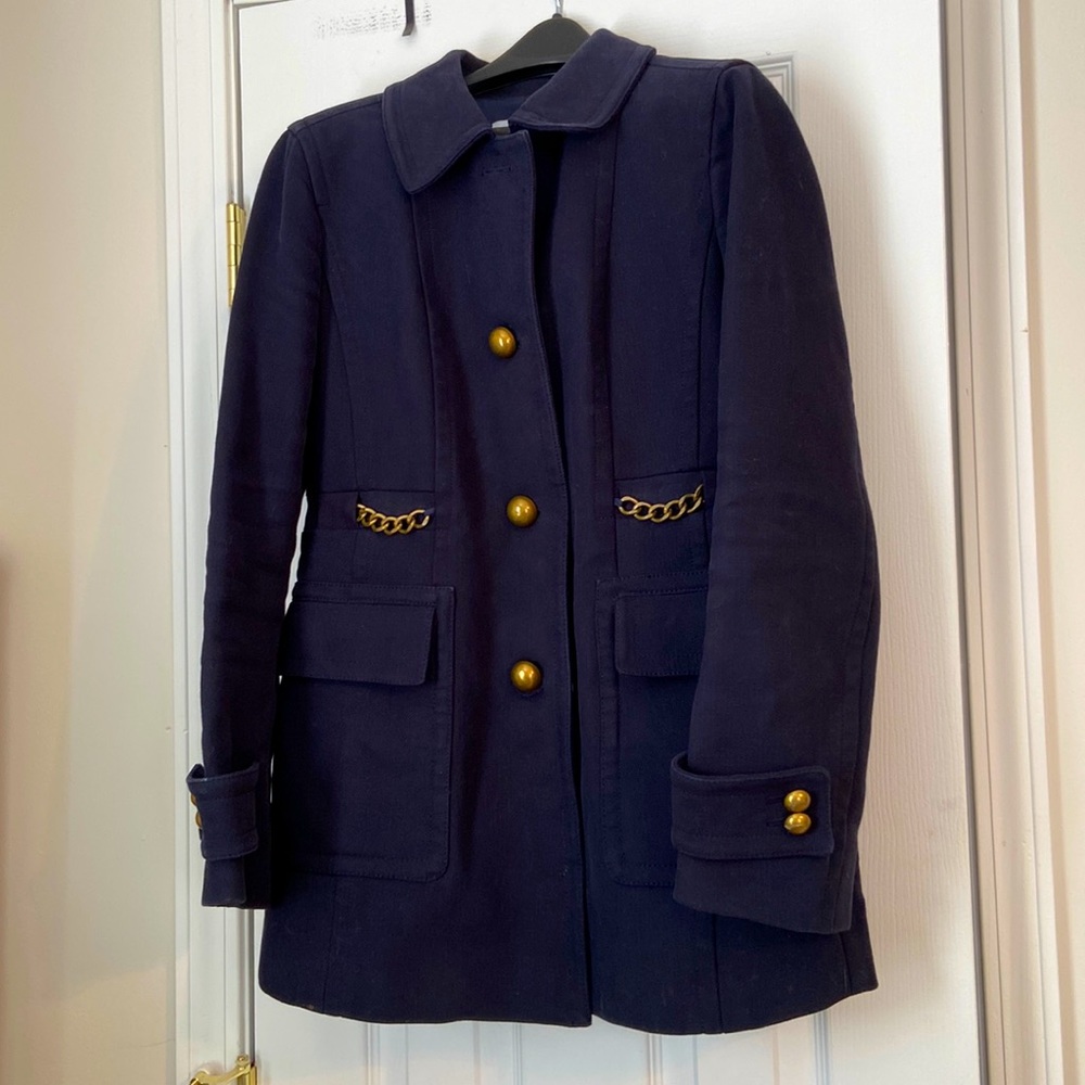 Ann Taylor LOFT Navy Blue Coat